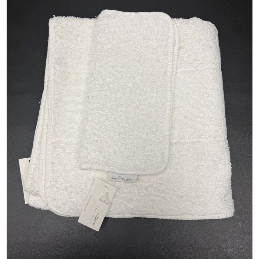 Abyss Super Line Collection Cotton 1 Bath Towel + 1 Washcloths (Discoloration)